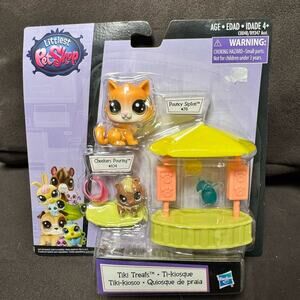 Littlest Pet Shop Tiki Treats Cat Pouncy Sipton #78 NWT NIB